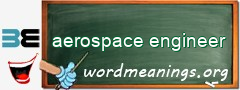 WordMeaning blackboard for aerospace engineer